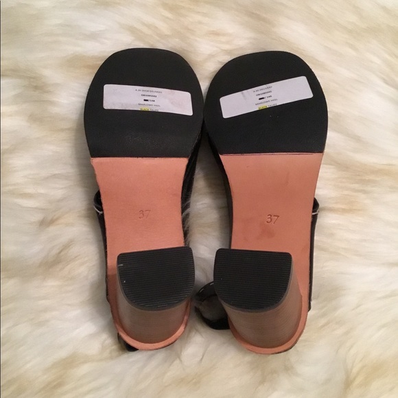 New Free People Marlowe black open toe heel sandal - Picture 6 of 8